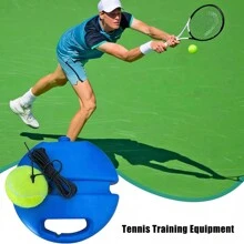 1pc Outdoor Tennis Trainer Tennis Practice Kit With Tennis Bounce Ball And Practice Ropes Highly Elastic Self-Learning Tennis Accessories For Women Men Beginner And Tennis Lovers, Improve Your Tennis Skills Anytime & Anywhere - Multicolor - View 7