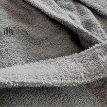 Shoppe house - Albornoz Baño para Mujer y Hombre 90% Algodón y 10% Poliester, Albornoz Unisex de Ducha Secado Rápido Ideal para Spa, Piscina y Gimnasio - Gris - Ver 6