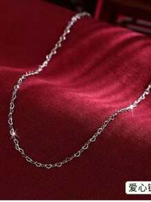 Colar Choker coração amor Banhadas a Prata 925 a ouro 18k
