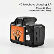 New Upgraded Front Digital SLR Digital Camera, 18X Mid-Range Digital Camera, 24 Million Interpolated Pixels Full HD, 3.0 Inch Display Electronic Reflection Video Shooting, The Perfect Gift For Friends - Black + lens + 32GB memory card - View 6