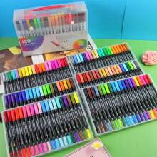 12/24/36/48/80/120 Sets Colored Water-Based Markers, Washable Soft Tip Pens, Multi-Color Drawing Watercolor Art Markers, Water-Soluble Markers, Holiday Gift, Drawing Supplies,Back To School