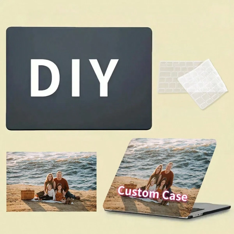 Customized Air 13 Inch Protective Case For 2022, 2021-2018 A2337 M1 A2179 A1932, Plastic Hard Shell And Keyboard Cover Compatible With MACBOOK Air 13.8 Inch, Full Body Design With Bottom Ventilation, Shock-Proof And Stylish, Sturdy Hard PC Material - Unique Personalized Gift Idea - DIY - View 1