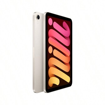 Apple 平板電腦iPad mini (A17 Pro) 第7代 2024年新款 全面屏設計 8.3吋 A17 Pro晶片 超快性能 持久續航 輕巧便攜 WLAN版 白色