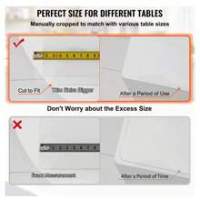 Transparent PVC Tablecloth, Kitchen & Living Room Tabletop Protector Mat, Oil-Proof, Water-Proof, Heat-Resistant, Thick 1.0mm PVC Soft Glass Tablecloth For Dining Table, Coffee Table, TV Cabinet, Rectangle - Transparent PVC Tablecloth - View 8