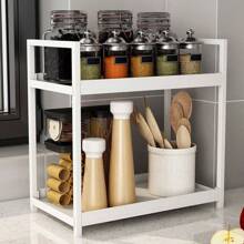 2-Tier Desktop Storage Rack, Suitable For Bathroom Cosmetics, Vanity, And Multi-Purpose Kitchen Storage, Plastic Material, Home Goods, Bathroom Accessories - Multicolor - View 9