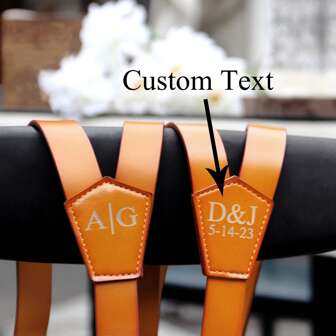 Personliga läderhängslen, anpassade hängslen för bröllopsgroomsmen, graverade läderhängslar, groomsman-presenter, hängslen för män, fars dagspresent, makepresenter, hängslen till honom, presenter till pojkvän