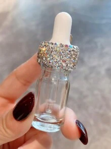 1pc Rhinestone Studded Portable Perfume Bottle, Travel Size Fragrance/Essential Oil Dropper Bottle - Multicolor - View 12