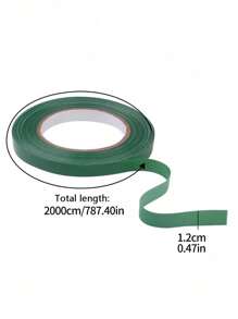 5rolls/2rolls/1roll Garden Floral Adhesive Tape,Self-Adhesive Stem Wrap Green Floral Tape For DIY Flower Arrangement, Florist, Weddings