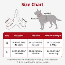 Rokhevn 1 pièce Harnais de poitrine en nylon personnalisable pour animaux de compagnie, avec doublure en mousse confortable, convient aux chiens de grande, moyenne et petite taille, avec texte personnalisable