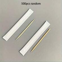 100/500/1000pcs Disposable Toothpicks, Multifunctional Toothpicks, Dental Cleaning Toothpicks, Fruit Fork Heads, Portable Toothpicks, Suitable For Home, Restaurant, Hotel, Individually Packaged, Cleaning Supplies, Small Cleaning Tools - Multicolor - View 8