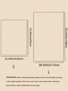 1 件印花柔软透气婴儿襁褓毯 - 彩色 - 查看 7