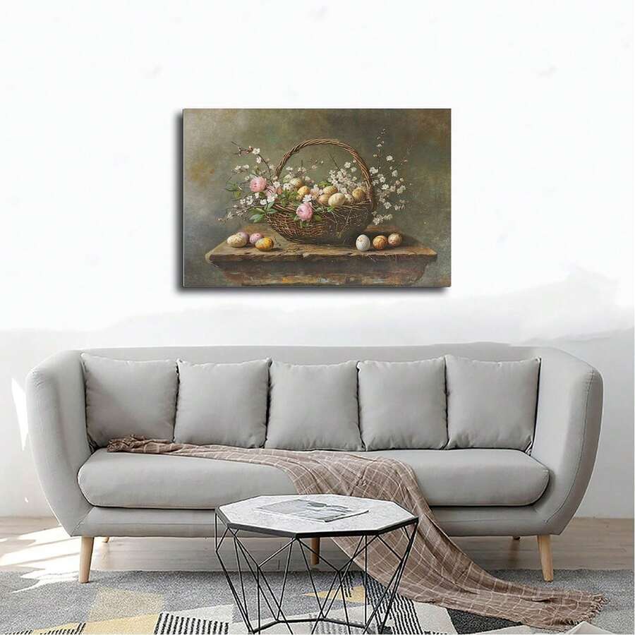 1 Pc Country Style Canvas Art Poster  Wooden Framed Canvas Painting -  Thickness 2.25cm/0.9inch,Home Gift Decoration, Room Decoration Aesthetic, Wall Decoration Art, Perfect Gift, Autumn And Winter Wall Decoration, Living Room Decoration, Bedroom Decoration, Kitchen Decoration, Entry Decoration, Bathroom Decoration, Direct Wall Painting, High Quality Wall Painting Poster