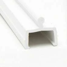 Door Replacement Track 72" White - Vinyl Bottom Track, Screen Door Rail, Sliding Door Tracks, Screen Door Track Repair, Patio Screen Door Guide, Made In America - 1 - View 1