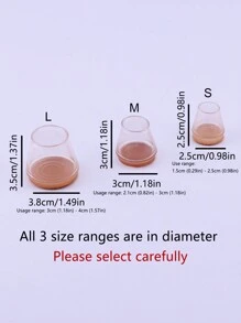 miếng bảo vệ chân ghế bằng silicon - Trong sáng - Xem 4
