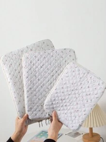 1 Stück Laptoptasche mit Kirsch-Muster Muster, handgehaltene tragbare Computertasche für iPad, Laptoptasche mit Reißverschluss, tragbare Computertasche für 11/13/15 Zoll, iPad-Tasche, Geschenk für Lehrer, täglicher Lehrerbedarf, Lehrertasche, Hochschulbedarf, Schulanfang Grundausstattung, Laptop-Tasche für das Klassenzimmer für MacBook, ASUS Tablet, stoßfeste Hülle 9-11 Zoll kompatibel mit iPad Air 4 5 Pro 11 Mini 5 6