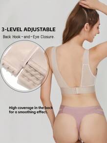 3 件装性感 V 领纯色无钢圈无缝胸罩