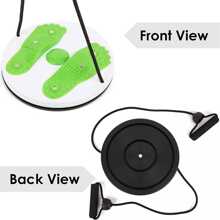 Waist Twisting Disc, Waist Slimming Balance Rotating Disc Board With Drawstring - Green - View 9