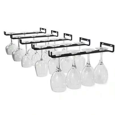 1 件创意红酒杯架、葡萄酒展示架、杯架、排水和存储整理器挂钩、玻璃杯架、情人节礼物、派对、生日装饰、户外、露营