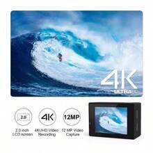 4K Action Camera Sport Video Underwater Waterproof Camera Wifi Remote For Go Pro - 黑色 - 查看 2