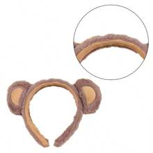 1pc/2pcs/3pcs Soft Bear Ears Headbands Plush Mouse Ears Hair Hoop For Washing Face Cartoon Animal Hairbands Halloween Costume
