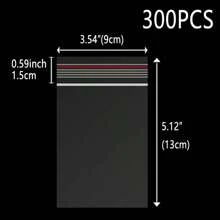 300 pièces Sacs de 4-20 cm, épais de 0,06 mm à double couche en plastique transparent, convenant pour le conditionnement de cadeaux, bijoux, anniversaire, outils de jardinage extérieur, voyages, rangement, vêtements, t-shirts, pantalons