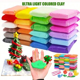 6/12/24/36/48 Colors Space Dough Clay, Toy Modeling Playdough, Children Handmade DIY Colored Clay Toy, Modeling Putty Clay Game, Ultra Light Space Clay Educational Toy, Craft Gift,Playdough Kids Diy,Play Dough Toy,طين,Kids Toys,Boys Toys,Play Clay