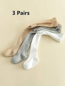 3 件装 女童打底裤 紧身裤 幼儿连裤袜 儿童长筒袜 - 彩色 - 查看 13