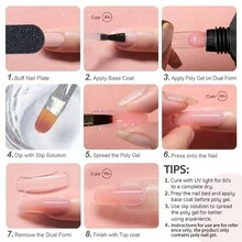 6-Color Nail Gel Extension Kit, 0.51oz Each - Easy Squeeze Toothpaste Design For DIY Manicures & Pedicures, Perfect Gift For Girls - Multicolor - View 7