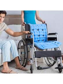 Cojin Silla De Ruedas Antillagas - Antiescaras Ortopedico, Silla de ruedas anti-decúbito colchón de aire cojín, cojín inflable especial cuidado médico de ancianos presión dolor de nalga junta, silla de ruedas en casa ancianos cadera cojín inflable - Azul - Ver 10
