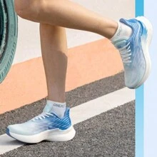 ONEMIX Nylon Carbon Fiber Running Shoes Marathon Shoes Breathable Ultra Light Track Field Kilometer Sneaker - Pink - View 6