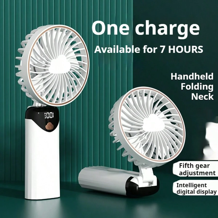 Quạt cầm tay Halter mới, Mini di động, Sạc qua USB, Thời gian chạy 7 giờ, Động cơ không chổi than êm ái, Siêu êm 30dB, 5 tốc độ gió, Thiết yếu cho gia đình, nhà bếp, phòng tắm, phòng ngủ, ban công, văn phòng, doanh nghiệp, cắm trại, trường học, thư viện, rạp chiếu phim, du lịch, ngoài trời, Nhiều màu sắc, Quà tặng hoàn hảo cho bé trai, bé gái, bạn trai, bạn gái, cặp đôi, chồng, vợ, Tốt nhất cho sinh nhật, ngày lễ tình nhân, lễ Phục sinh, kỳ nghỉ hè - Nhiều màu - Xem 1