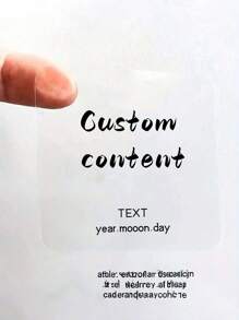 24-960 piezas de pegatinas transparentes, personaliza tus propios diseños, pegatinas personalizadas para bodas, cumpleaños, vacaciones