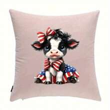 1/2/4 件可爱小牛热转印贴纸 - 易于粘贴和清洗 DIY 服装贴纸，是完美的礼物 - 彩色 - 查看 5