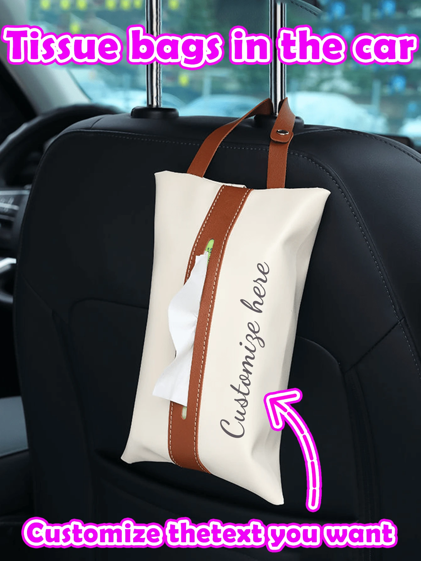 Customizable Personalized Paper Towel Box, Tabletop Living Room Bamboo & Wood Tissue Box, Simple & Elegant, Multifunctional Creative Paper Towel Holder, Tissue Box Organizer For Office, Restaurant, Kitchen, Cafe, Salon And More, Support Customization - Multicolor - View 1