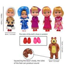 6.5-Inch Blonde Doll And Bear Doll Toys. Doll Gift Box Set Is An Ideal Choice For Collectors And Party Decorations. Perfect As A Christmas Gift, Birthday Gift, Or Holiday Gift For Fans. The Color Of The Doll Shoes Is Random.