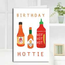 1pc Funny Birthday Greeting Card, Holiday Card, Greeting Card, Amusing Birthday Card To Send To Friends, Cartoon Text Personalized Encouraging Card, Creative Gag Novelty Gift, Blank Folding Card With Envelope, Positive Motivational Card, Playful Birthday Card, Thank You Card, Holiday Greeting Card With Envelope, Small Commercial Card, Premium Birthday Gift, Invitation Card