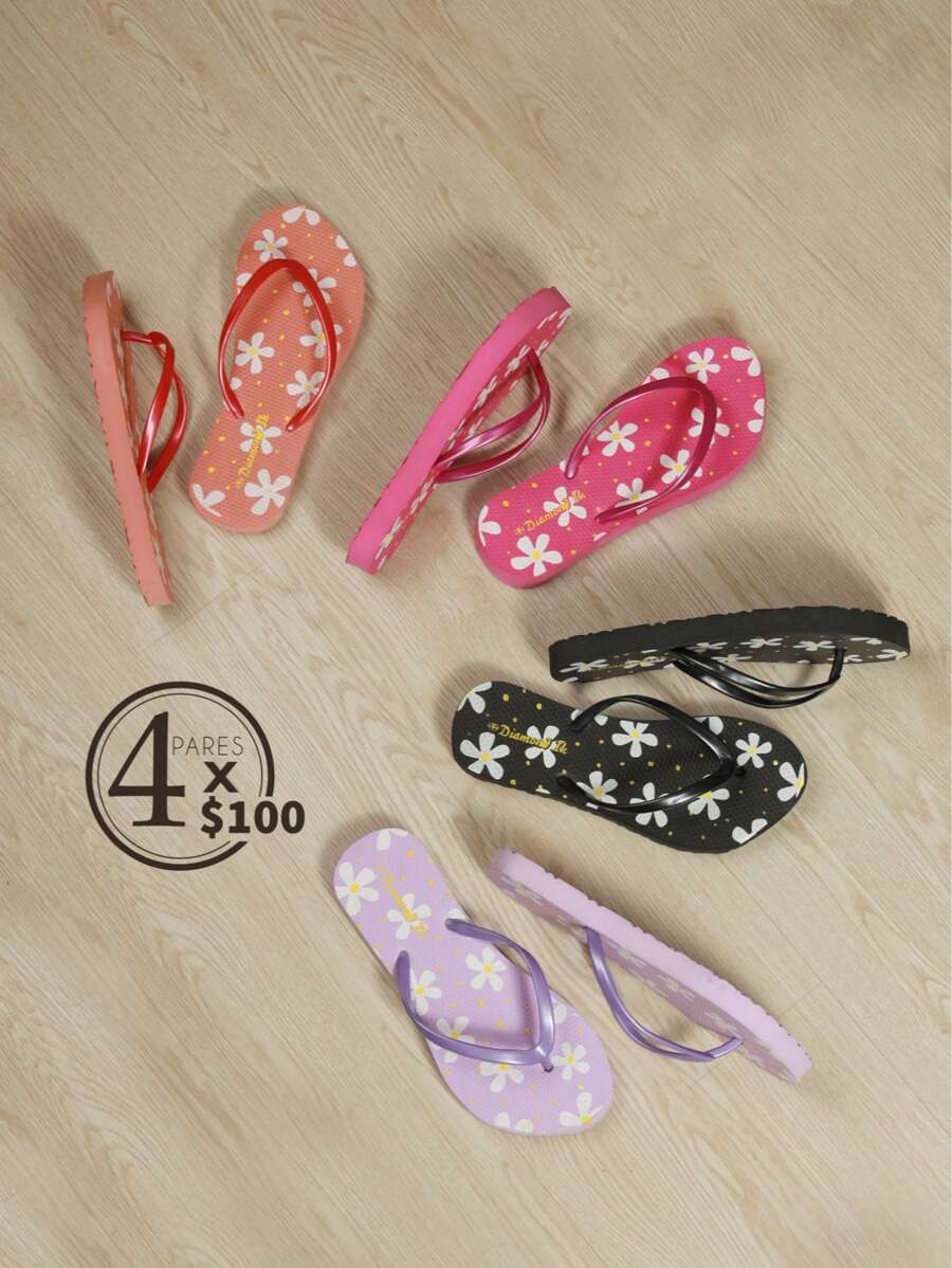 Sandalia básica de mujer, simple, práctica y multifuncional - Negro - Ver 1