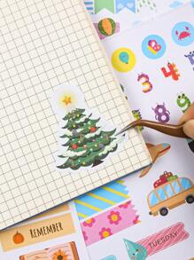 24 页/1700 张计划贴纸 - 剪贴簿笔记本装饰、月度计划个人组织美学贴纸、波西米亚风格计划贴纸书、日历和垃圾日记装饰 - 彩色 - 查看 10