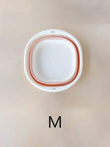 Foldable Washbasin For Dormitory Use Student Washbasin Portable Travel Plastic Compression Basin Folding Water Basin, Folding Basin Portable Silicone Foldable Washbasin Washbasin Student Dormitory Plastic Soaking And Washing Basin Multi-Use. Home Bathroom Decor Fall Decor Back To School