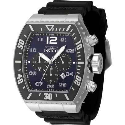 Invicta 47281 Men's Pro Diver Blue, Black Dial Strap Chrono Watch