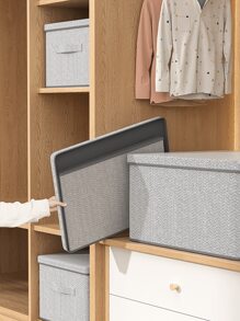 1PC [Super Storage] Moving God Large Capacity Storage Box Is Coming, Foldable Design, Moisture-Proof And Mildew-Proof, Whole House Sundries Storage In One Click!En - Grey - View 8
