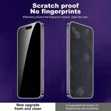 2PCS Luminous Light Tempered Glass Screen Protector, Glow In The Dark, Compatible With Compatible With Iphone 16 Pro Max/16 Pro/16 Plus/16/15 Pro Max/14 Pro Max/13/12/11/ Series, Air Bubble, Airbag Anti-Fall Protection, Night Light, Funky Glass