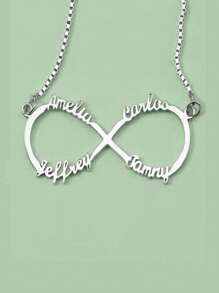 Customize Our Genealogy, Life Tree Genealogy Necklace, Support 1 To 10 Names, Graduation Souvenir Gift, Valentine's Day Gift, Mother's Day Gift, Brother Sisters, Classmate, Friend Souvenir Gift - Silver - View 5