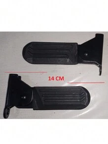 POSAPIES PLAGABLES DE METAL PARA BICICLETA ELECTRICA - Negro - Ver 5