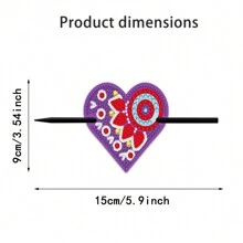 5pcs Diamond Painting DIY Hair Clip Set, Diamond Painting Beginner Set With Cats Claw Pattern, Made Of PU Material, Beautiful Hair Bun Decoration, Great Gift For Hair Accessories And Friends For Valentine's Day