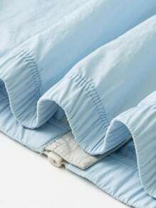 mini bala Kids' Lightweight Waterproof Jacket, Skin-Friendly Spring Wear - Light Blue - View 8