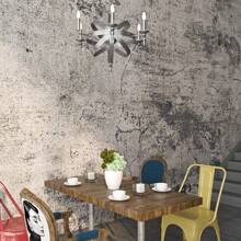 1 rollo de papel tapiz de decoración del hogar de hormigón agrietado gris, autoadhesivo, mate, para encimeras de hormigón, papel de contacto autoadhesivo y removible, vinilo, cemento retro para decoración de dormitorio, cajones, pegatinas de pared gruesas