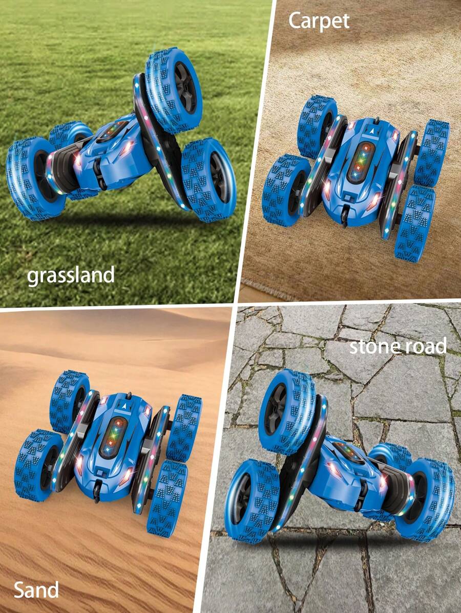 1pc 2.4GHz Remote Control Car, 360° Rotating & Flipping Stunt Car With