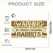 Uroczy drewniany znak dzielnicy wielkanocnych króliczków - rustykalny "Ostrzega przed wejściem do strefy królików teraz" dekoracja wisząca na drzwi, biała sylwetka królika i odciski łap, lina do domu i ogrodu wiosenna dekoracja - wiosenna dekoracja, wielkanocne prezenty dekoracyjne, wystrój domu, wystrój pokoju, dekoracja ścienna