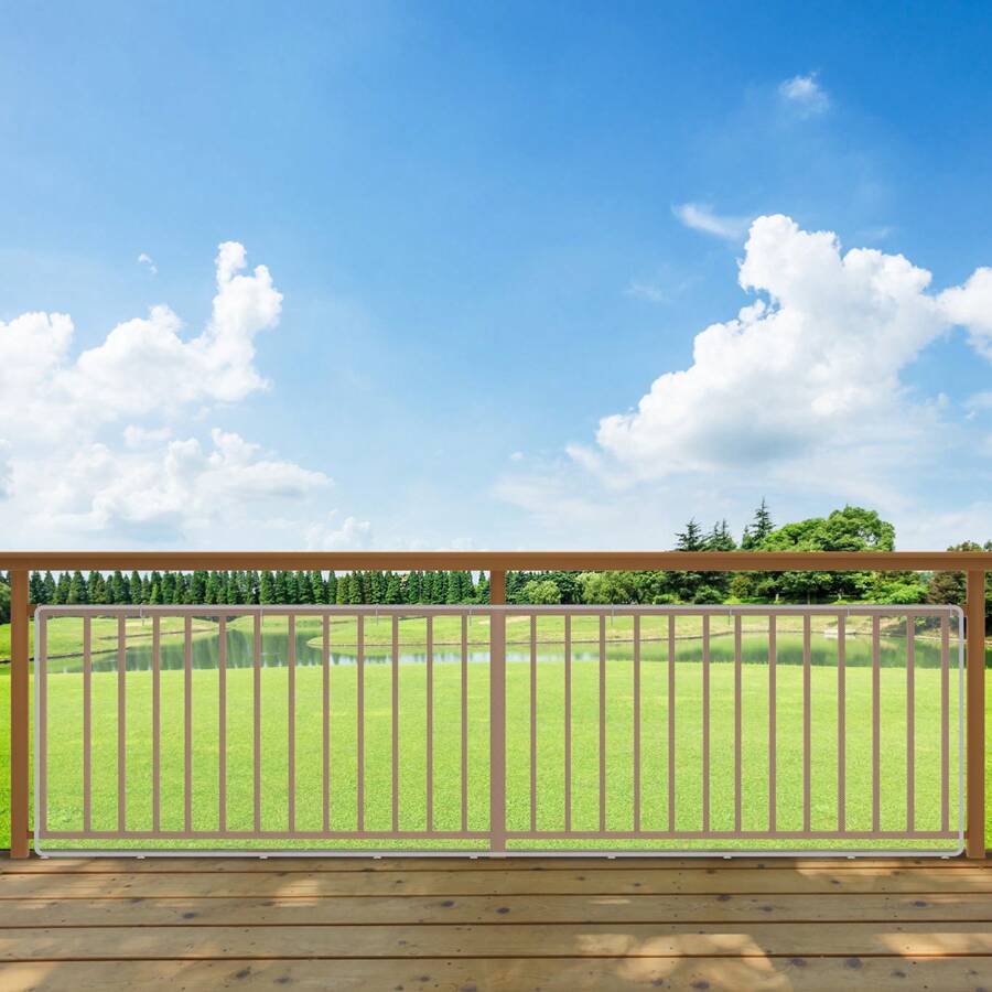 VA-Cerulean Stair Protection Net, Stair Railing Net, Baby Net, Stair Railing Fence Mesh, Protective Net Children, For Stairs, Balcony, Loft Bed - White - View 1